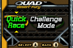 Quad Desert Fury screenshot 4 for GameBoy Advance